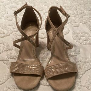 Gold/Nude Formal Sandal